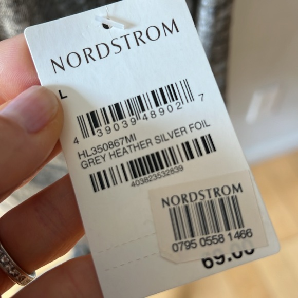 NWT Trouvé Metallic Wrap Top Large - Picture 8 of 9